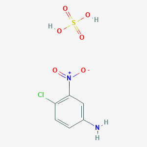 molecular formula C6H7ClN2O6S B8030370 Benzenamine, 4-chloro-3-nitro-, sulfate CAS No. 90066-11-8