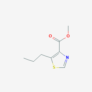 molecular formula C8H11NO2S B8030399 Methyl 5-propylthiazole-4-carboxylate 