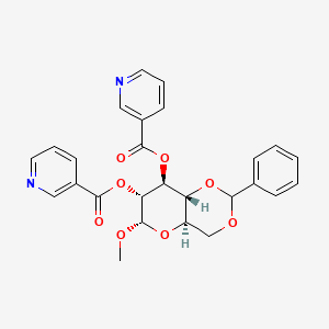 (4AR,6S,7R,8S,8aR)-6-methoxy-2-phenylhexahydropyrano[3,2-d][1,3]dioxine-7,8-diyl dinicotinate