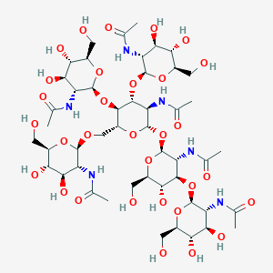 molecular formula C48H80N6O31 B080305 N-Acetylglucosamine hexasaccharide 1-4 CAS No. 13319-33-0