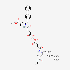 molecular formula C48H56CaN2O10 B8030542 calcium 4-(((2S,4R)-1-([1,1'-biphenyl]-4-yl)-5-ethoxy-4-methyl-5-oxopentan-2-yl)amino)-4-oxobutanoate 