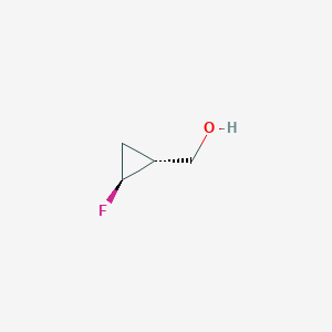 molecular formula C4H7FO B8030563 trans-2-Fluorocyclopropyl-methanol 