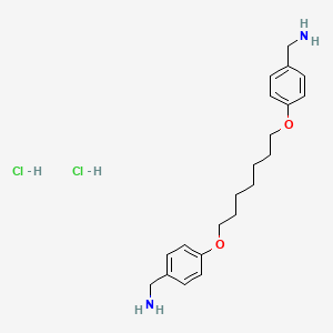 molecular formula C21H32Cl2N2O2 B8030725 ((Heptane-1,7-diylbis(oxy))bis(4,1-phenylene))dimethanaminedihydrochloride 