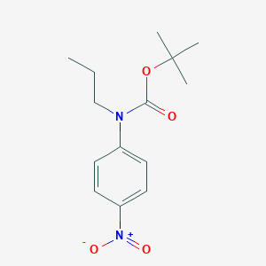 molecular formula C14H20N2O4 B8030947 Tert-butyl N-(4-nitrophenyl)-N-propylcarbamate 