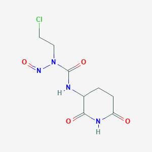molecular formula C8H11ClN4O4 B080313 1-(2-Chloroethyl)-3-(2,6-dioxo-3-piperidyl)-1-nitrosourea CAS No. 13909-02-9