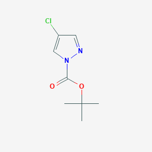 molecular formula C8H11ClN2O2 B8031413 tert-butyl 4-chloro-1H-pyrazole-1-carboxylate 