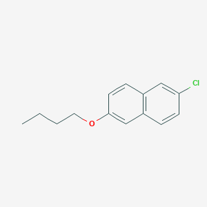 molecular formula C14H15ClO B8031728 2-Butoxy-6-chloronaphthalene 