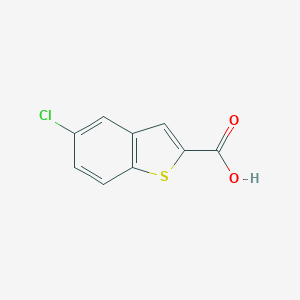 molecular formula C9H5ClO2S B080318 5-Chloro-1-benzothiophene-2-carboxylic acid CAS No. 13771-75-0