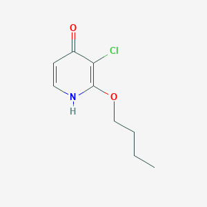 molecular formula C9H12ClNO2 B8032526 2-Butoxy-3-chloropyridin-4-OL 