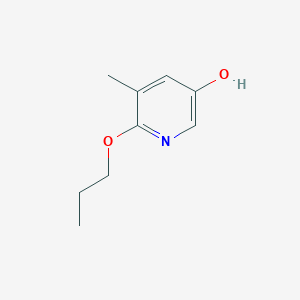 molecular formula C9H13NO2 B8032552 5-Methyl-6-propoxypyridin-3-OL 