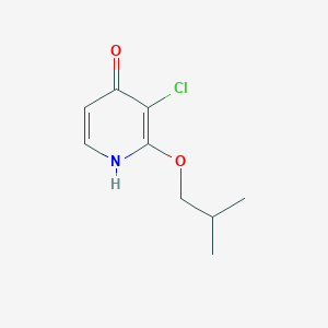 molecular formula C9H12ClNO2 B8032696 3-Chloro-2-(2-methylpropoxy)pyridin-4-OL CAS No. 1881293-61-3