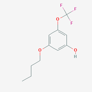 molecular formula C11H13F3O3 B8033484 3-Butoxy-5-(trifluoromethoxy)phenol 