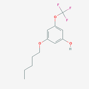 molecular formula C12H15F3O3 B8033546 3-(Pentyloxy)-5-(trifluoromethoxy)phenol 