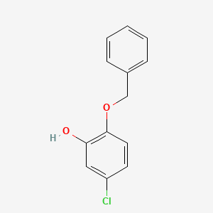 molecular formula C13H11ClO2 B8033561 2-Benzyloxy-5-chlorophenol 