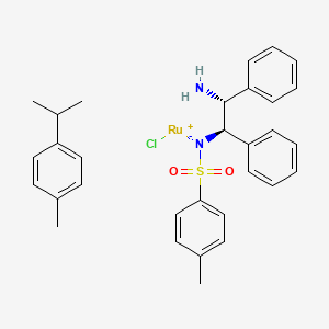 molecular formula C31H35ClN2O2RuS B8033616 RuCl(p-cymene)[(R,R)-Ts-DPEN] 