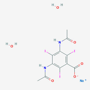 molecular formula C11H12I3N2NaO6 B8033620 sodium;3,5-diacetamido-2,4,6-triiodobenzoate;dihydrate 