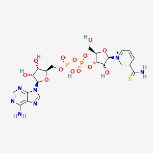 molecular formula C21H27N7O13P2S B8033629 beta-Thionicotinamide adenine dinucleotide, oxidised form 