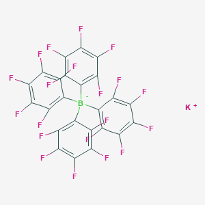 molecular formula C24BF20K B8033668 potassium;tetrakis(2,3,4,5,6-pentafluorophenyl)boranuide 