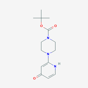 molecular formula C14H21N3O3 B8033767 Tert-butyl 4-(4-hydroxypyridin-2-yl)piperazine-1-carboxylate 