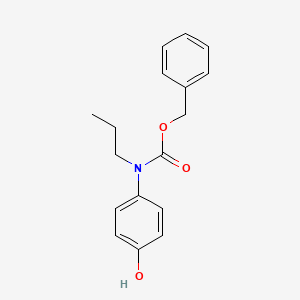 molecular formula C17H19NO3 B8033775 Benzyl N-(4-hydroxyphenyl)-N-propylcarbamate 