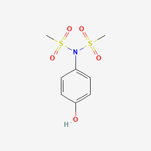 molecular formula C8H11NO5S2 B8034199 N-(4-Hydroxyphenyl)-N-methanesulfonylmethanesulfonamide 
