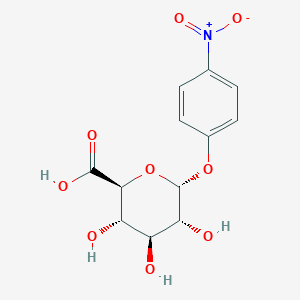 (2S,3S,4S,5R,6R)-3,4,5-Trihydroxy-6-(4-nitrophenoxy)tetrahydro-2H-pyran-2-carboxylic acid