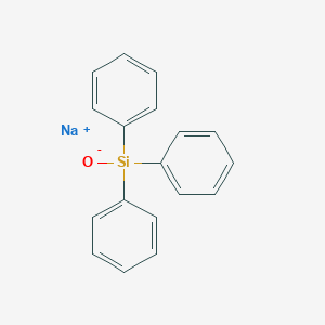 molecular formula C18H15NaOSi B8034644 sodium;oxido(triphenyl)silane 