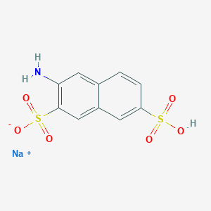 molecular formula C10H8NNaO6S2 B8034666 sodium;3-amino-7-sulfonaphthalene-2-sulfonate 