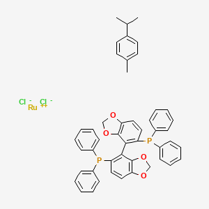 molecular formula C48H42Cl2O4P2Ru B8034712 [RuCl(p-cymene)((R)-segphos(regR))]Cl 