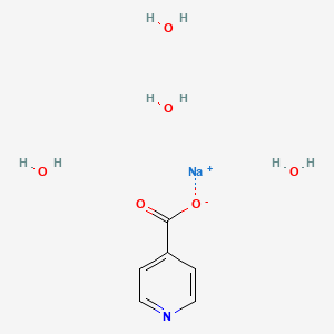 molecular formula C6H12NNaO6 B8034738 Sodium isonicotinate tetrahydrate 