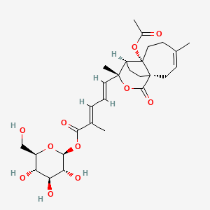 molecular formula C28H38O11 B8034766 PseudolaricacidAbeta-D-glucoside 