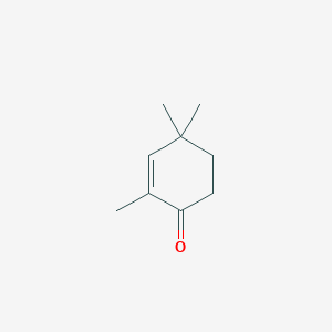 molecular formula C9H14O B080352 2,4,4-三甲基环己-2-烯-1-酮 CAS No. 13395-71-6