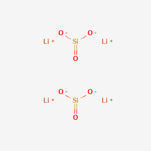 molecular formula Li4O4Si B080357 Lithium silicate (Li4SiO4) CAS No. 13453-84-4