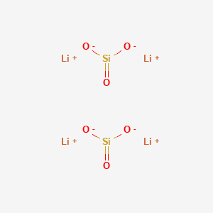 molecular formula Li4O6Si2 B080357 Tetralithium silicate CAS No. 13453-84-4