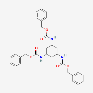 molecular formula C30H33N3O6 B8035885 cis,cis-1,3,5-Tri(Cbz-amino)cyclohexane 