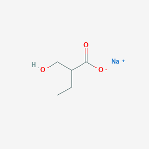 molecular formula C5H9NaO3 B8035957 sodium;2-(hydroxymethyl)butanoate 