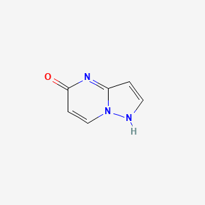 molecular formula C6H5N3O B8036026 1H-pyrazolo[1,5-a]pyrimidin-5-one 