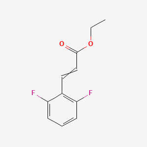molecular formula C11H10F2O2 B8036144 Ethyl 3-(2,6-difluorophenyl)prop-2-enoate 