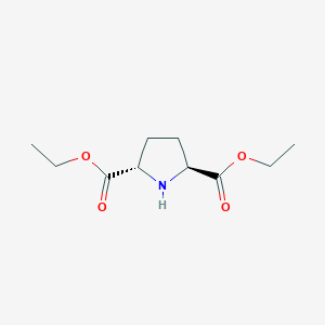 molecular formula C10H17NO4 B8036171 trans-Diethyl pyrrolidine-2,5-dicarboxylate 