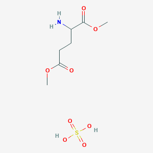 molecular formula C7H15NO8S B8036243 1,5-Dimethyl 2-aminopentanedioate; sulfuric acid 