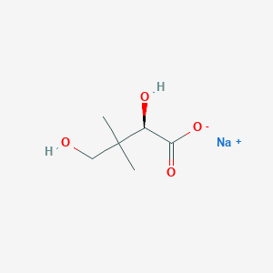 molecular formula C6H11NaO4 B8036267 sodium;(2R)-2,4-dihydroxy-3,3-dimethylbutanoate 