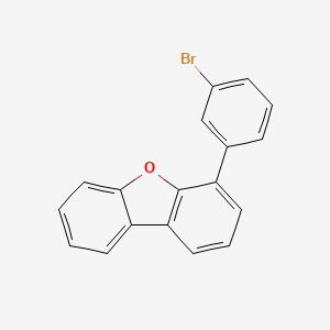 molecular formula C18H11BrO B8036363 4-(3-Bromo-phenyl)-dibenzofuran 