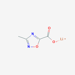 molecular formula C4H3LiN2O3 B8036593 Lithium 3-methyl-1,2,4-oxadiazole-5-carboxylate 
