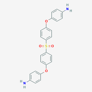 molecular formula C24H20N2O4S B080366 Benzenamine, 4,4'-[sulfonylbis(4,1-phenyleneoxy)]bis- CAS No. 13080-89-2