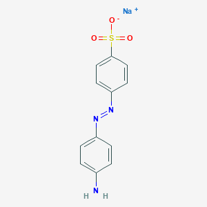 molecular formula C12H10N3NaO3S B8036615 sodium;4-[(4-aminophenyl)diazenyl]benzenesulfonate 