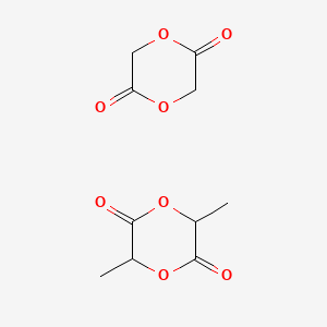 molecular formula C10H12O8 B8036618 poly(D,L-lactide-co-glycolide) CAS No. 107760-14-5