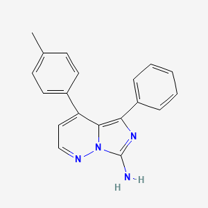 molecular formula C19H16N4 B8036819 4-(4-Methylphenyl)-5-phenylimidazo[1,5-B]pyridazin-7-amine 