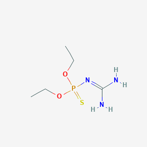 molecular formula C5H14N3O2PS B080372 N-Amidinophosphoramidothioic acid O,O-diethyl ester CAS No. 10539-37-4