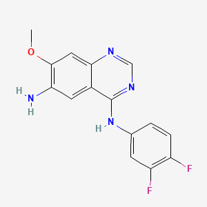 molecular formula C15H12F2N4O B8037390 Dacomitinib Impurity SFAJ 