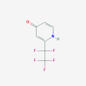 2-(Perfluoroethyl)pyridin-4-ol